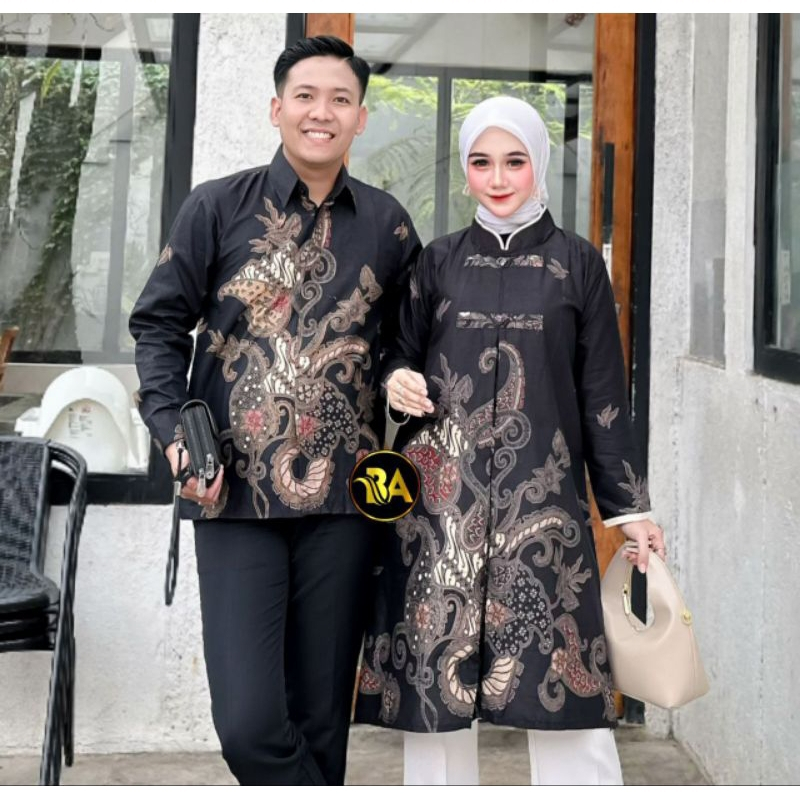 TUNIK BATIK MODERN ATASAN BATIK WANITA BAJU BATIK SERAGAM RESMI KANTOR STYLE BATIK MODERN SIZE M L X