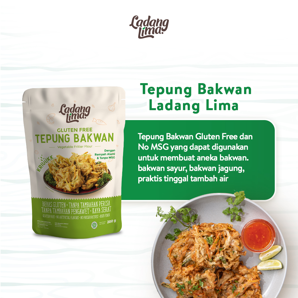 

Tepung Bakwan 200g - Gluten Free Ladang Lima