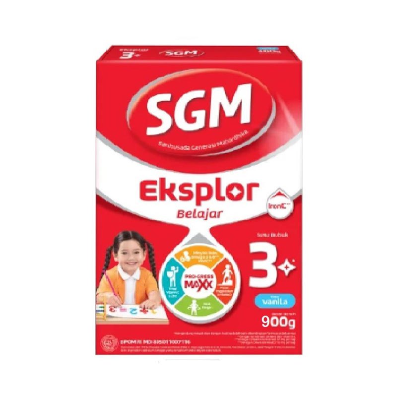 

SGM EKSPLOR BELAJAR 3 PLUS USIA 3-5 TAHUN SUSU BUBUK 900 GR RASA VANILA