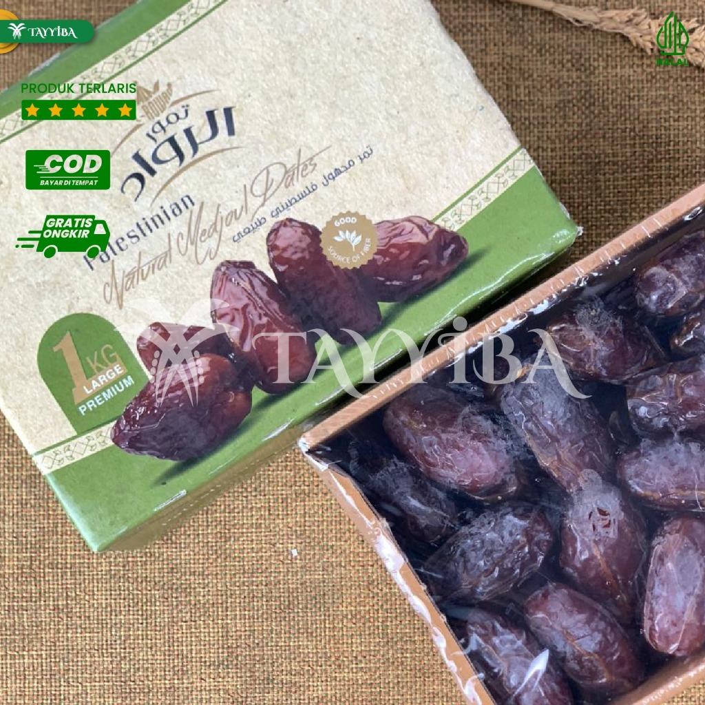 

Kurma Medjool Medjol Medjoul Palestine Palestina Jumbo Premium 1Kg