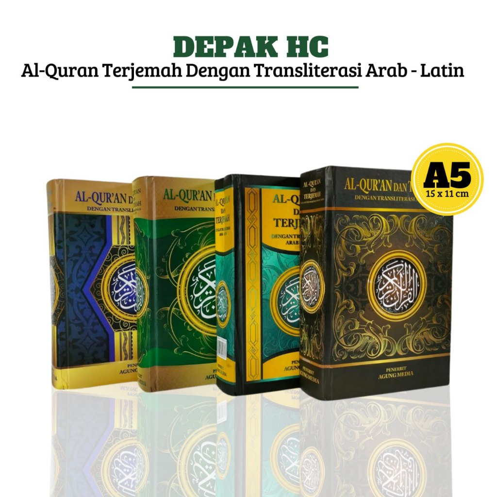 Quran Depag Hardcover A5 Terjemah, Al Quran Arab-Latin, Al Quran Sedang