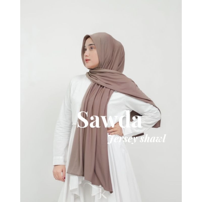 (SAWDA) Hijab Pasmina | Sawda Pasmina | Pasmina Jersey | Pasmina Hijab | Kerudung Pasmina