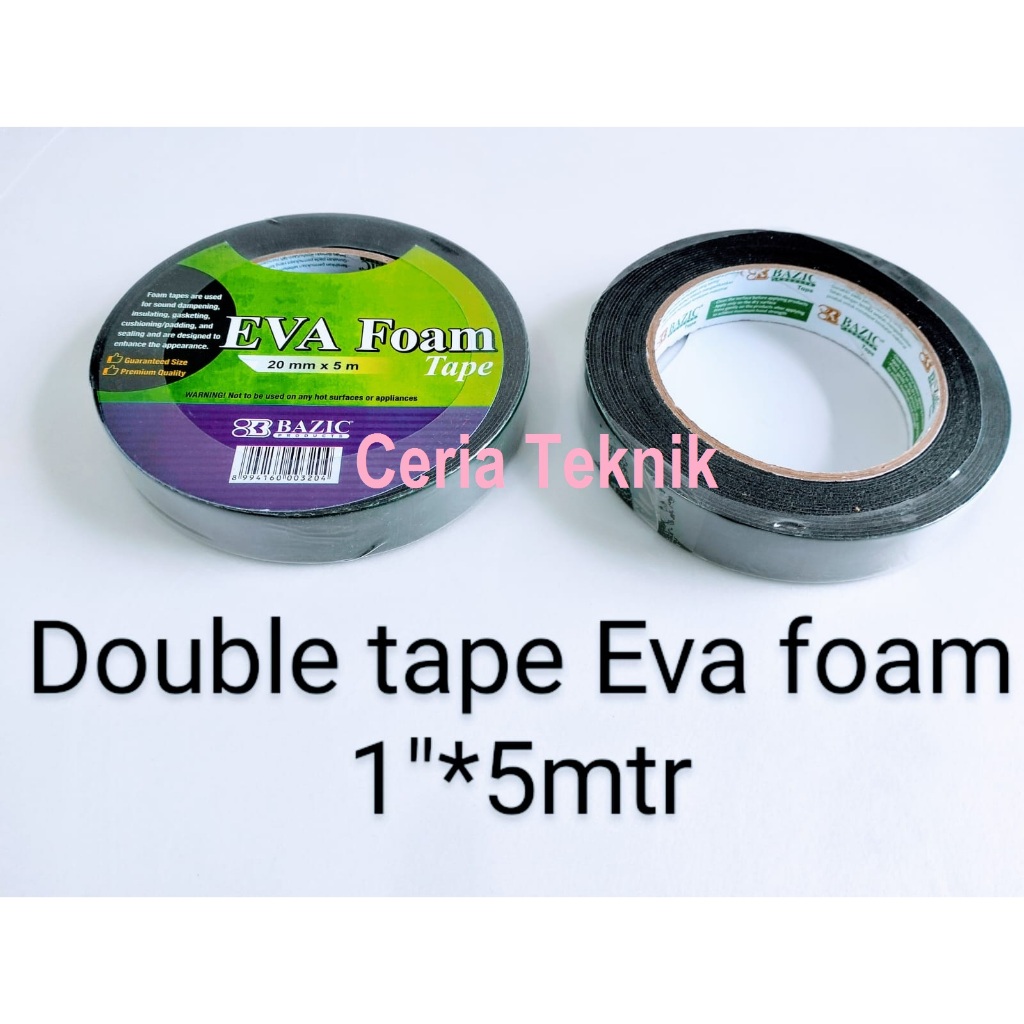 

Double Tape Eva Foam 1" x 5M Lakban Busa Isolasi Selotip