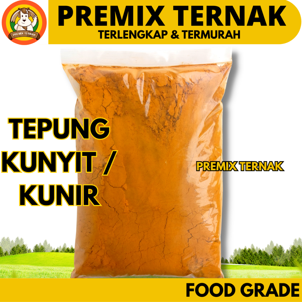 

KUNYIT BUBUK 1 KG FOOD GRADE ORIGINAL - Tepung Bubuk Kunir kunyit Murni 100% Asli