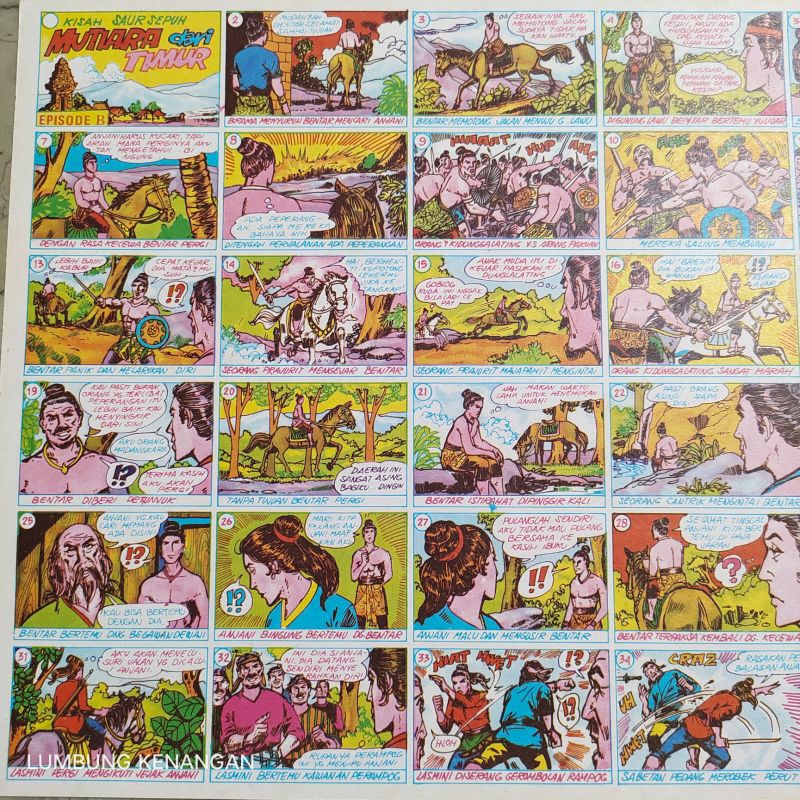 Mainan jadul Gambaran umbul Saur sepuh mutiara dari timur B