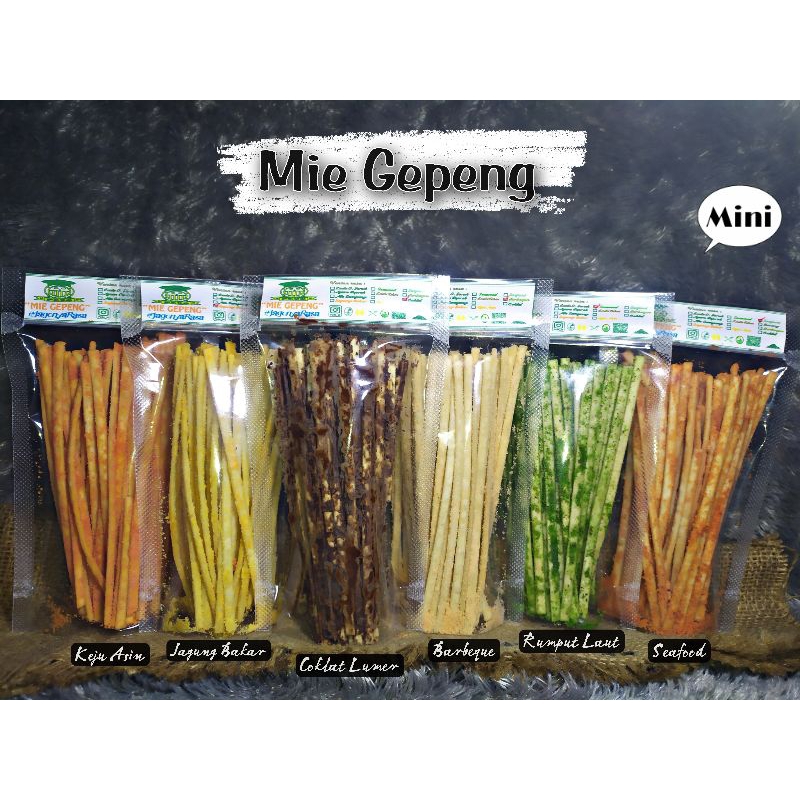 

PEDO, Mie Lidi Gepeng 80gr / Mie Lidi Pedas 11 Variant Rasa