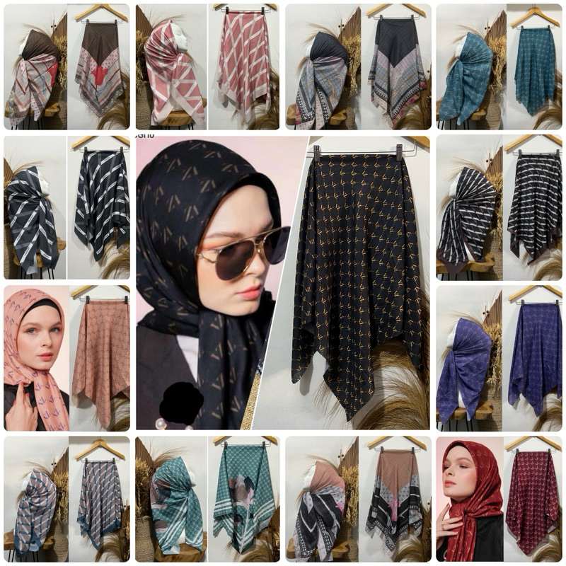 HIJAB VOAL SEGI EMPAT MOTIF ZV FATRIANA