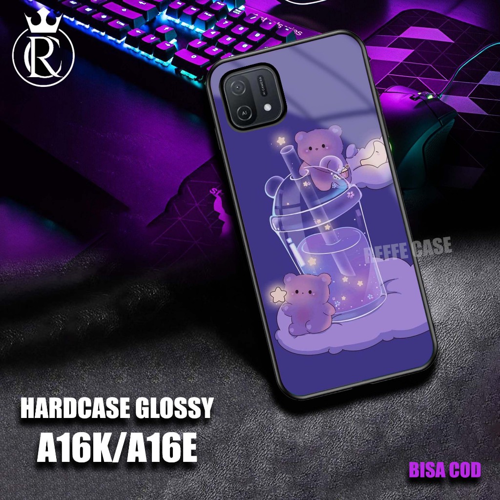 Case Oppo A16K/A16E Terbaru  - Hardcase 2d glossy - kesing hp - Hardcase Hp Paling laris - Top One C