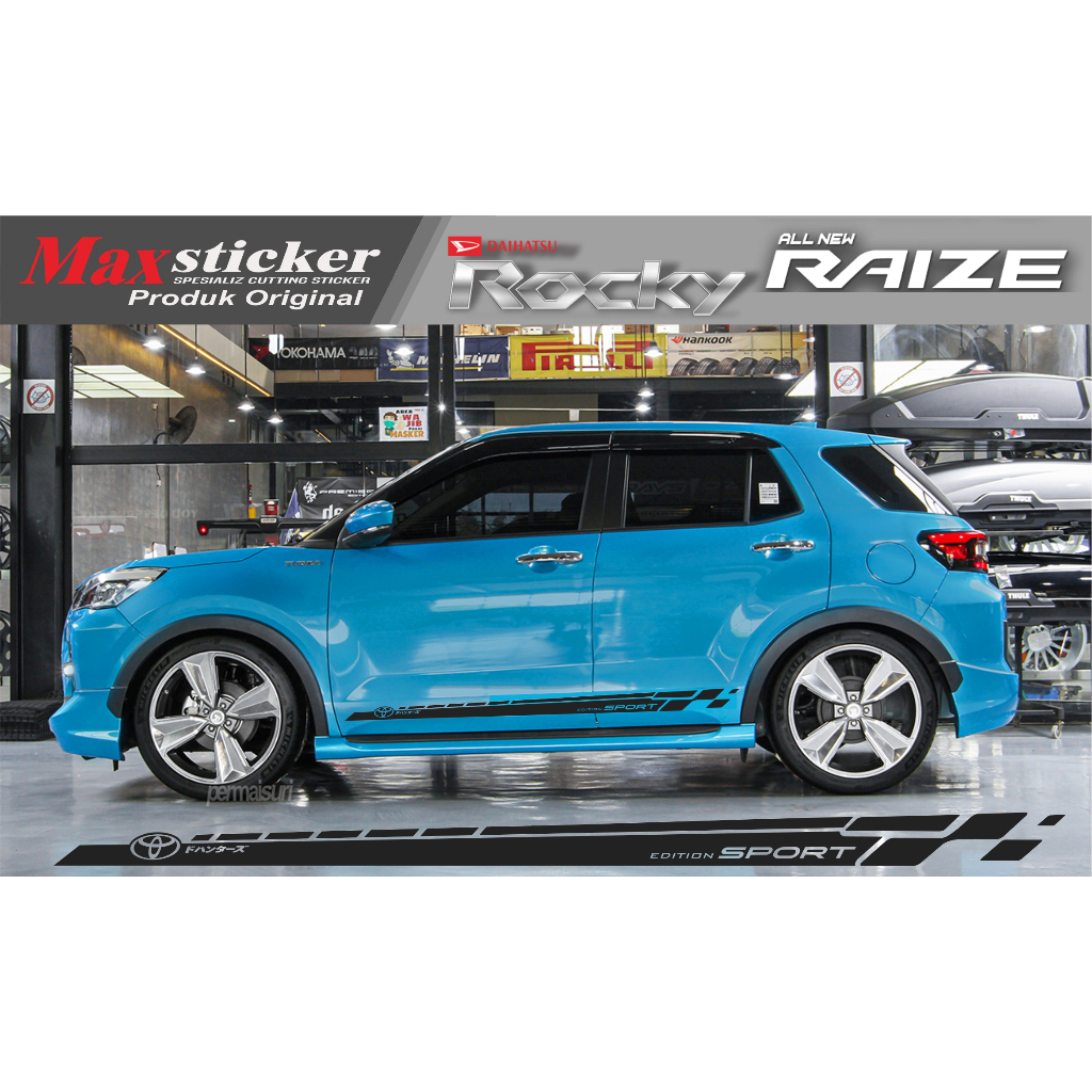STICKER DAIHATSU ROCKY TOYOTA RAIZE STICKER SAMPING ROCKY RAIZE