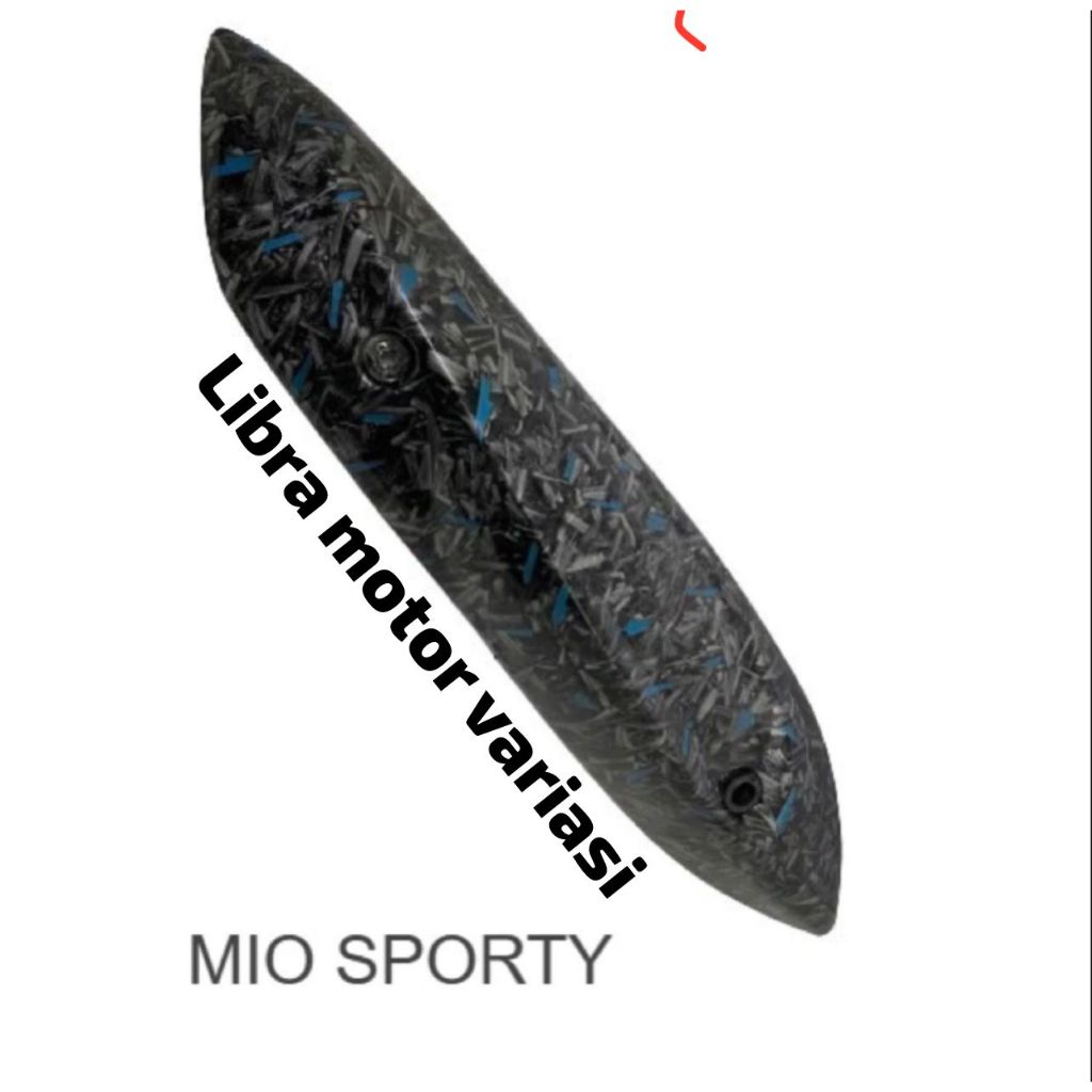 Tameng/Pelindung knalpot mio sporty carbon forged tutup knalpot mio sporty, mio karbu, carbon celup