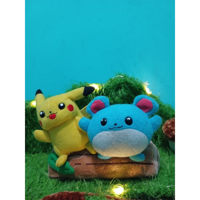 PIKACHU X MARIL ORIGINAL TOMY VINTAGE RARE