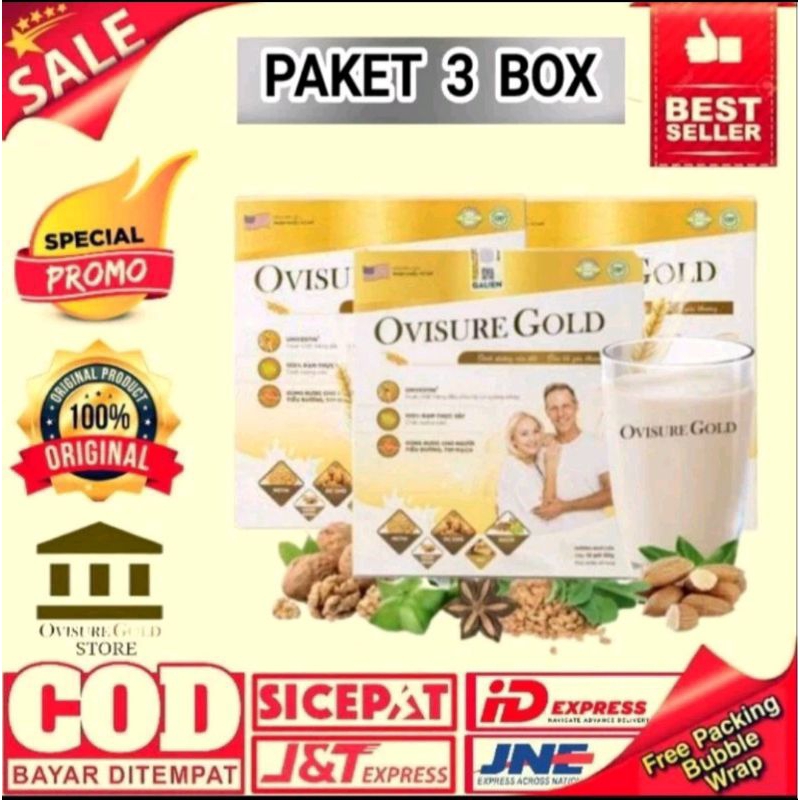 

Bundling Ovisure Gold Milk Original Susu Kesehatan Tulang Paket 3 Box