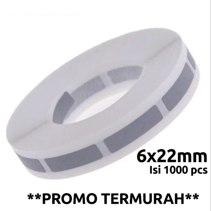 

PROMO 1000pcs Label Gosok / Penutup Pin Voucher uk 6x22mm Polos