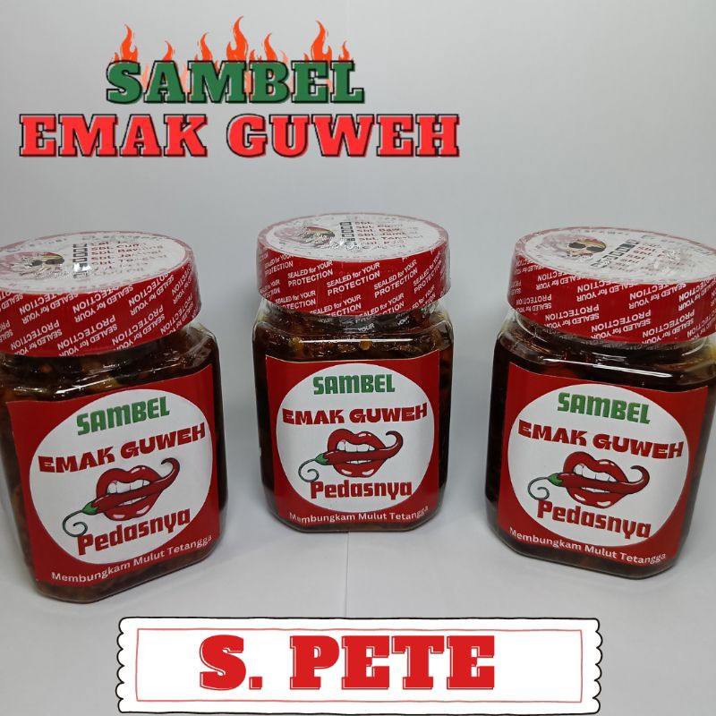 

SAMBAL PETE 170-an gram | SAMBEL EMAK GUWEH - EKSTRA PEDAS