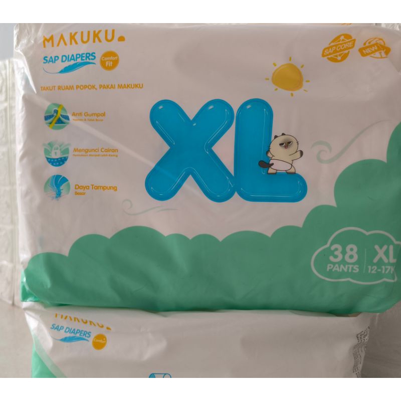 Pampers makuku comfort fit size XL