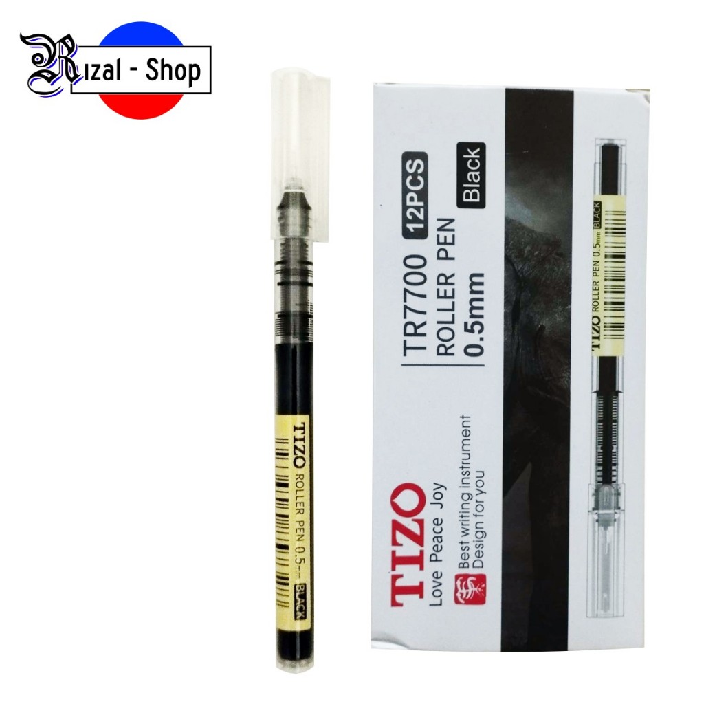 

Pulpen Roller Pen 0.5 Tizo TR7700 Hitam