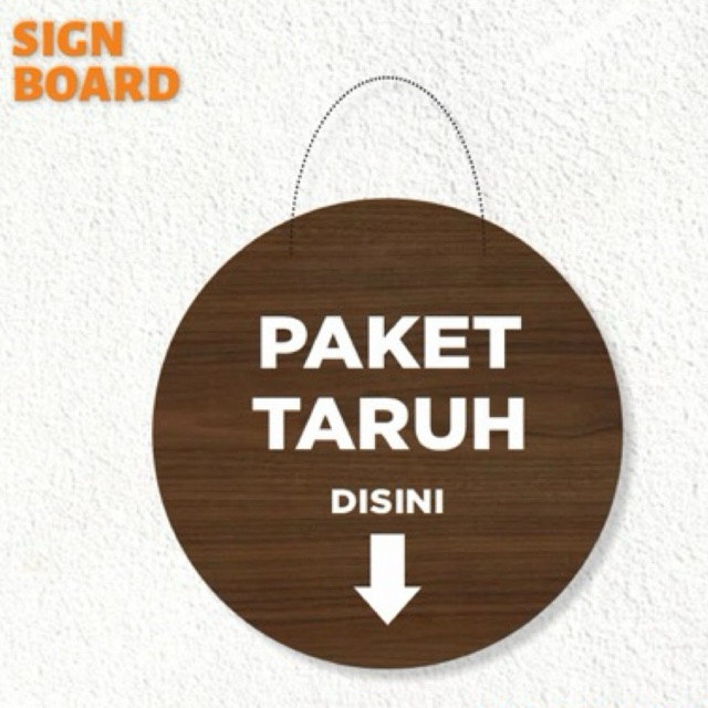 

sign akrilik paket taruh sini