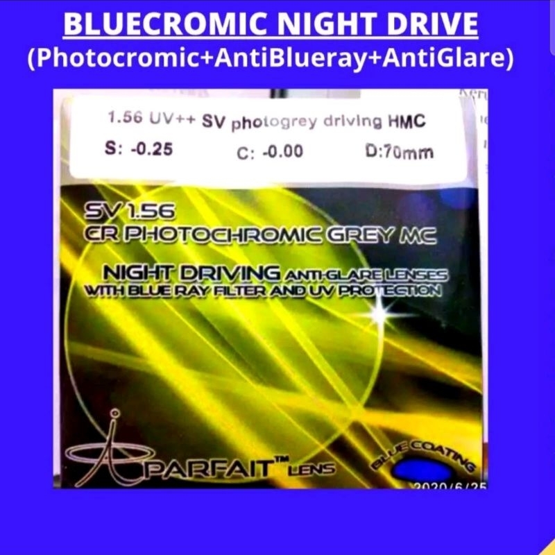lensa bluecromic night drive