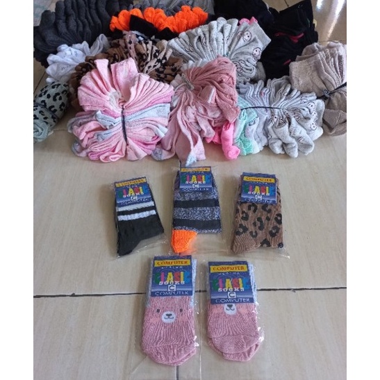 Khusus 12 Pasang1 Lusin Kaos Kaki Anak dan Dewasa Grade B