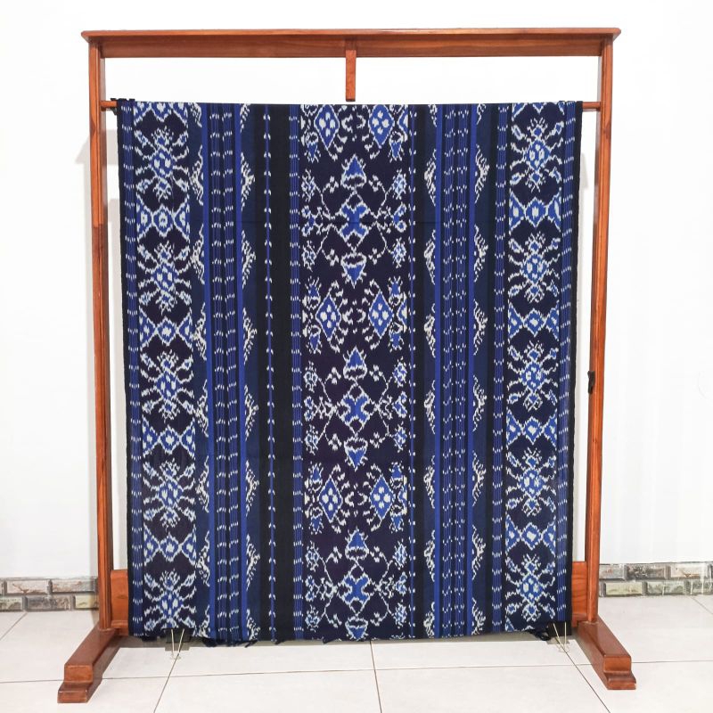 Tenun Blanket Halusan Kain Tenun Blanket Troso Jepara Batik  Tenun Jepara Asli Warna Biru Nasdem