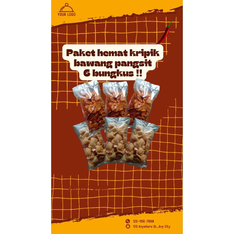 

keripik bawang pangsit paket hemat 6 bungkus // kue bawang