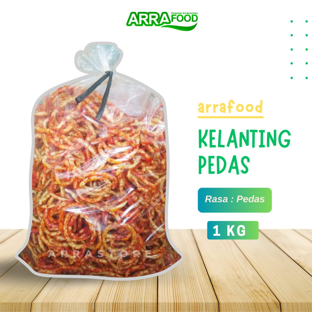 

[1 KG] Kelanting Singkong Pedas Manis Lanting Tumbar Pedas