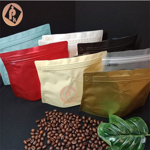 Kemasan Standing Pouch Trapesium 250gr | Kemasan Kopi Standing Pouch