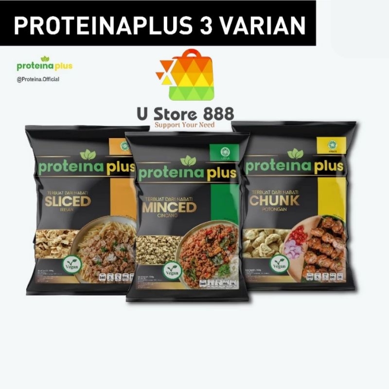 

Proteina Plus Proteina protein nabati Daging nabati / makanan Mpasi / proteina soy meat daging cincang vegan Proteina Daging Nabati