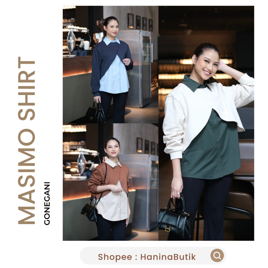 MASIMO SHIRT by GONEGANI | KEMEJA VEST GONEGANI