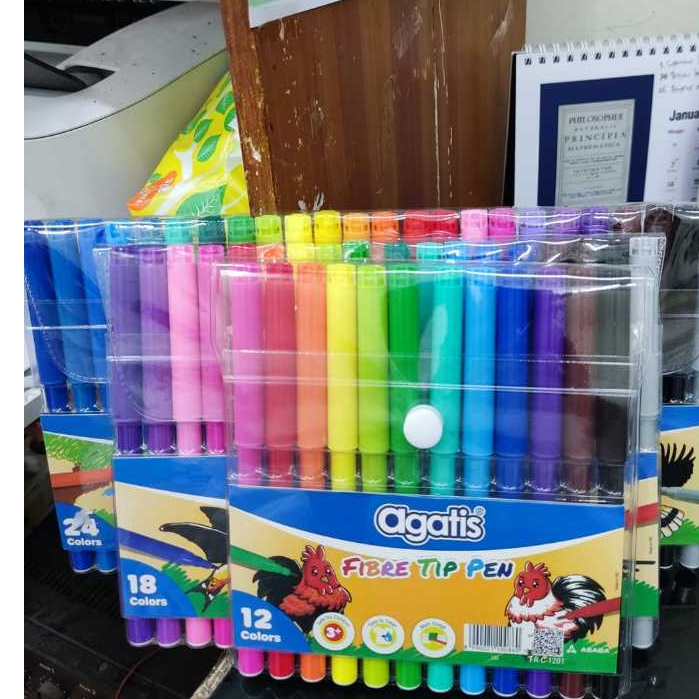 

SPIDOL AGATIS FIBER TIP PEN (WASHABLE COLOR PEN) WITH PLASTIC WALLET