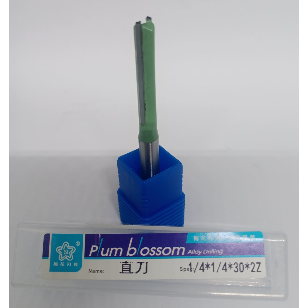 Mata Router kayu straight bit mata profil lurus 1/4"