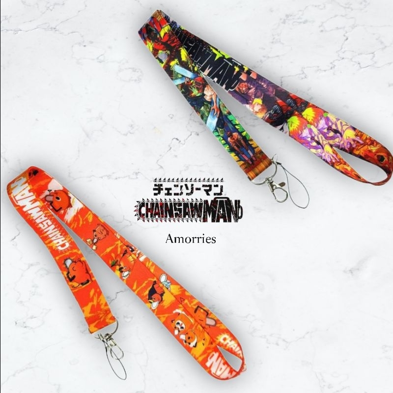 Lanyard CHAINSAWMAN Pochita / GANTUNGAN Pochita Lanyard Anime Chainsawman TALI HP LUCU TALI HP ID CA