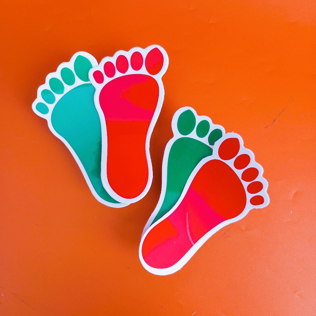 

Stiker Tapak Kaki untuk Tangga/ Stiker Tapak Kaki Lantai/ Stiker Waterproof/ Stiker Kaki Kanan Kiri
