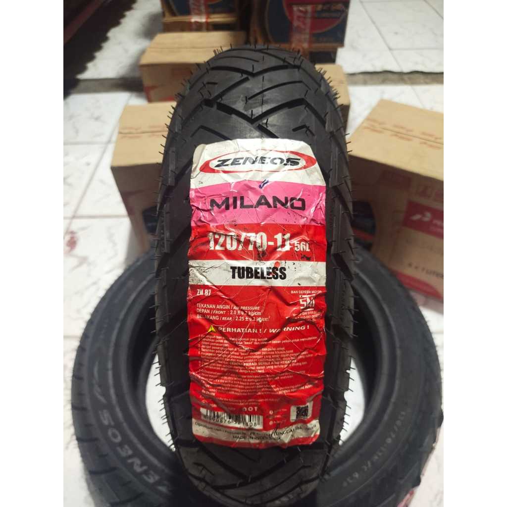 BAN ZENEOS MILANO 120/70-11 TUBELESS