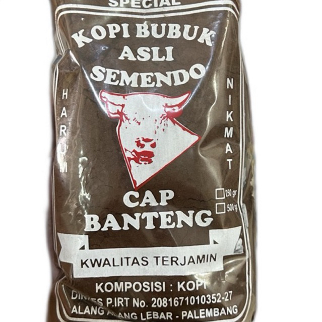 

Kopi semendo cap banteng 250gram
