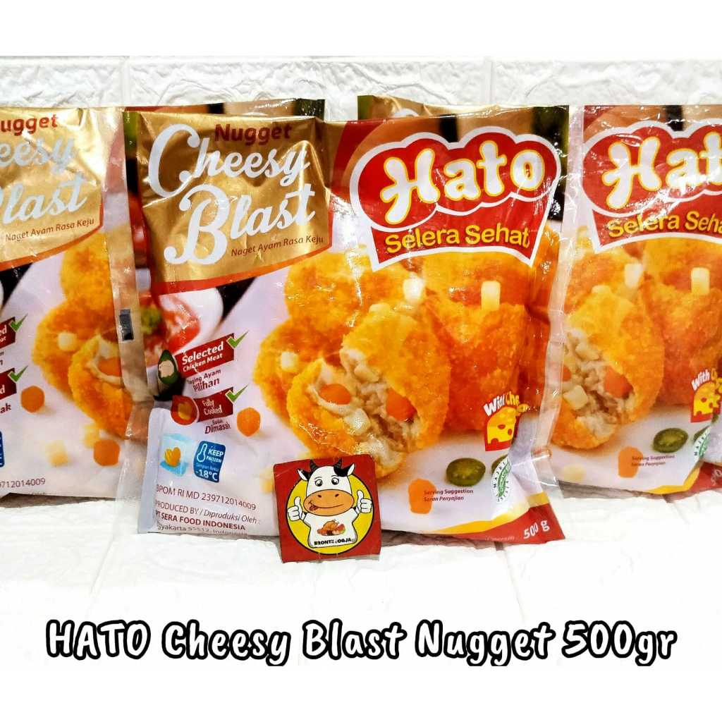 

HATO NUGGET CHEESY BLAST 500GR-FROZEN FOOD-BRONTZ JOGJA