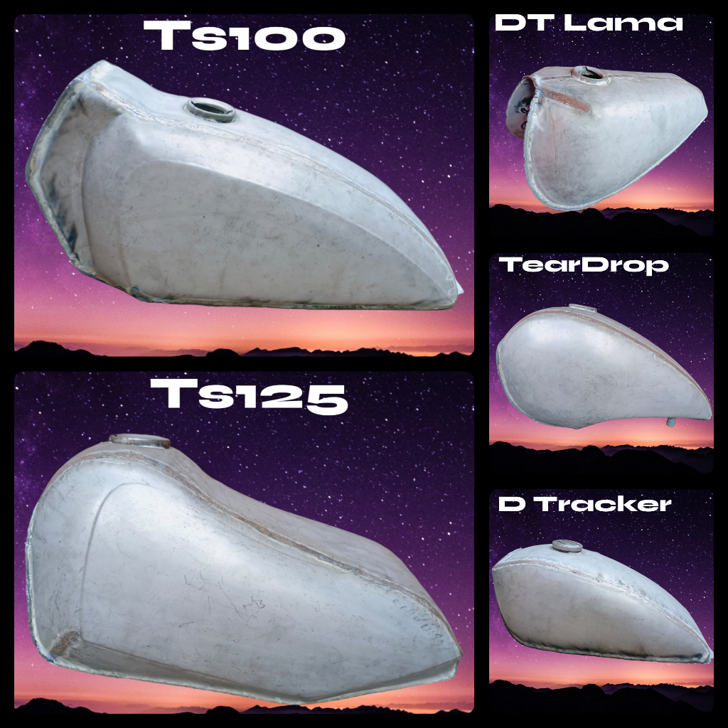 Tangki motor custom TS 100 mentah Tebal Tengki TS 125 Japstyle Tanki DT lama bratcafe trail DT Tenki