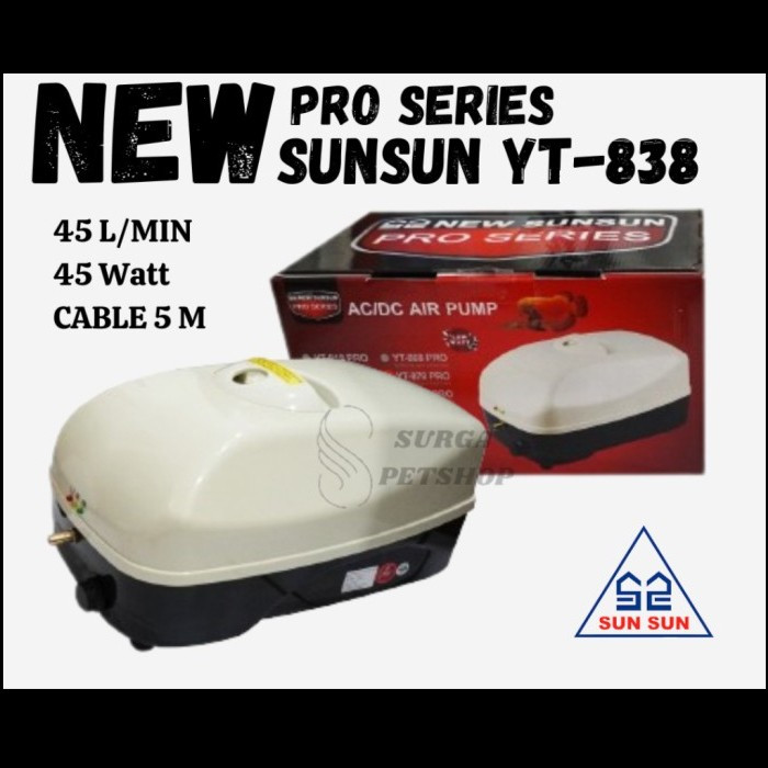 Pompa Udara ACDC Sunsun YT838 PRO Sun Sun YT 838 PRO
