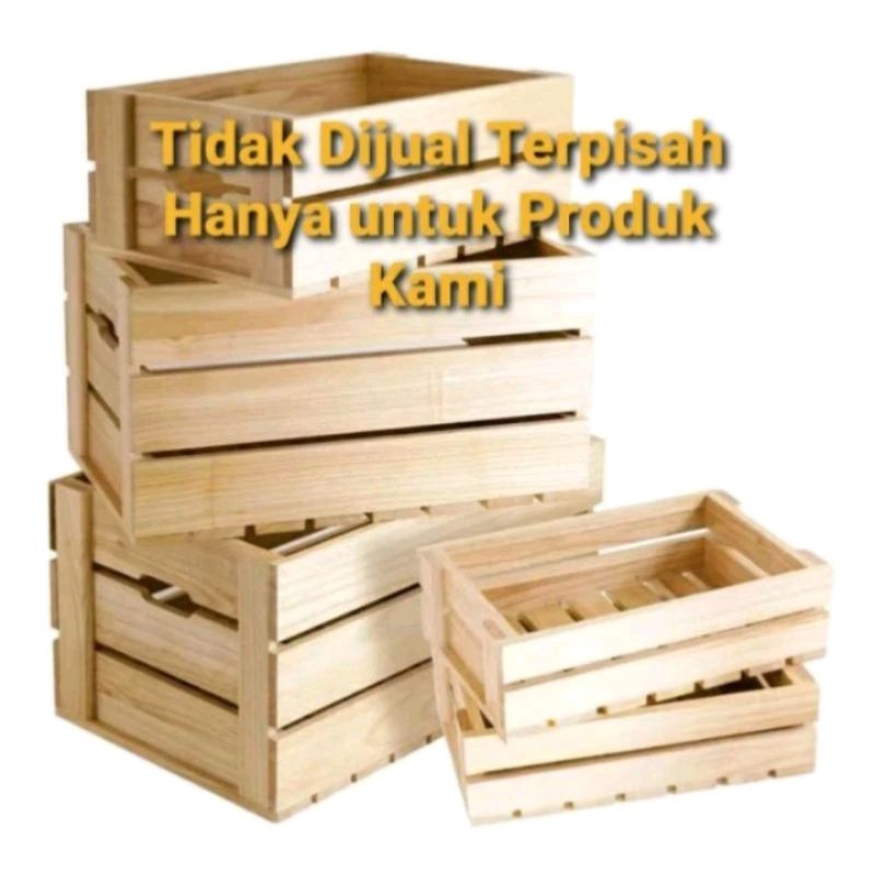 

WAJIB PACKING KAYU : CO tambahan khusus pemesanan sirup 4 - 5 botol lebih