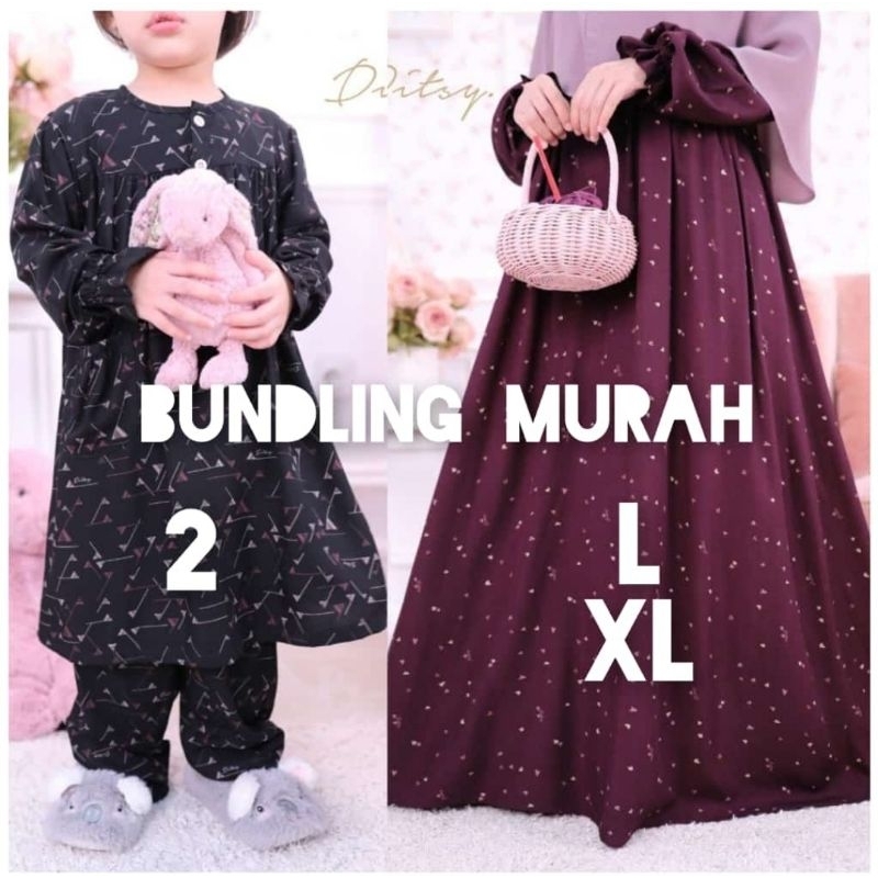 DITSY TALLY WINE SIZE L LITTLE NELETA PAJAMAS ELMADINA ABAYA