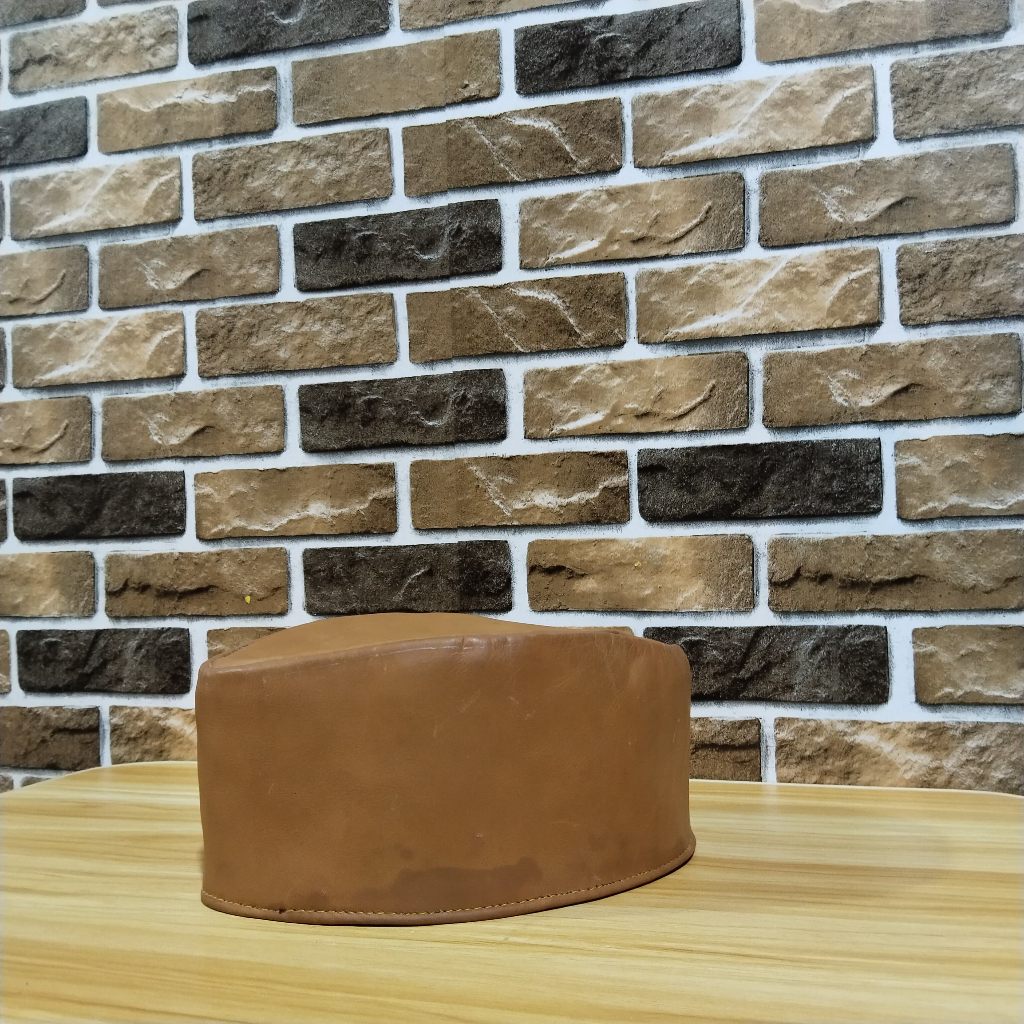 Peci Pria Kulit Asli Crazy Horse - Peci Kulit Asli Garut