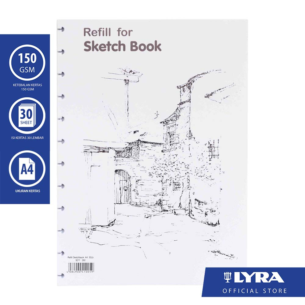 

LYRA Refill Sketch Book A4 30 Sheet 150gsm - Buku Sketsa (9210.260)