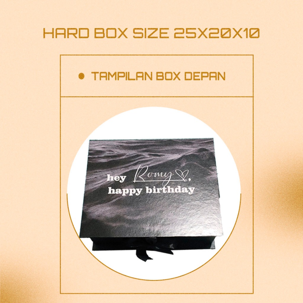 

Hard Box Ulangtahun/ Box Custom/gift Box 25×20×10