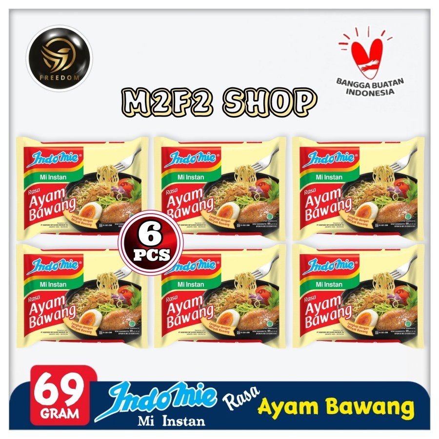 

Indomie Mie Instant Kuah Rasa Ayam Bawang | Bag - 69 gr (Kemasan 6 Pcs)