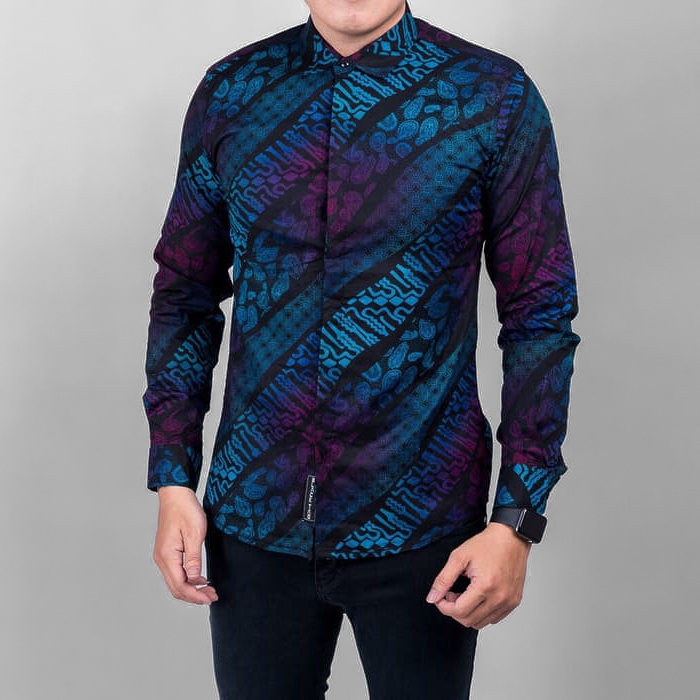 Hot Sale Dgm Fashion Kemeja Batik Songket Pria Batik Pria Lengan Panjang Batik Premium Batik Songket