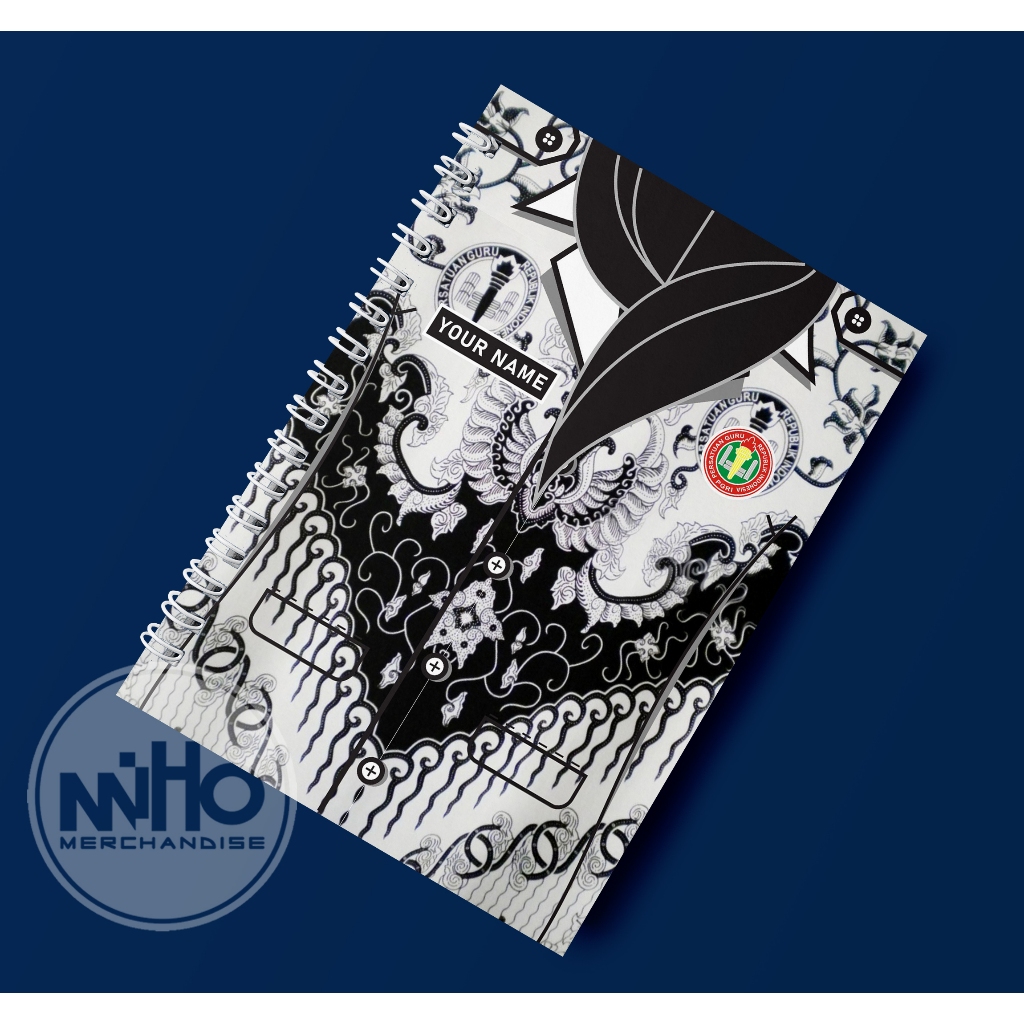 

Notebook Buku Seragam PGRI Jilid Kawat Spiral Kertas HVS / Hardcover / 60 lembar / Bergaris