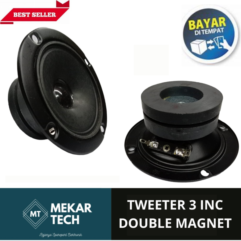 TWEETER 3 INC SPEAKER AKTIF DOUBLE MAGNET TWITER 3 IN