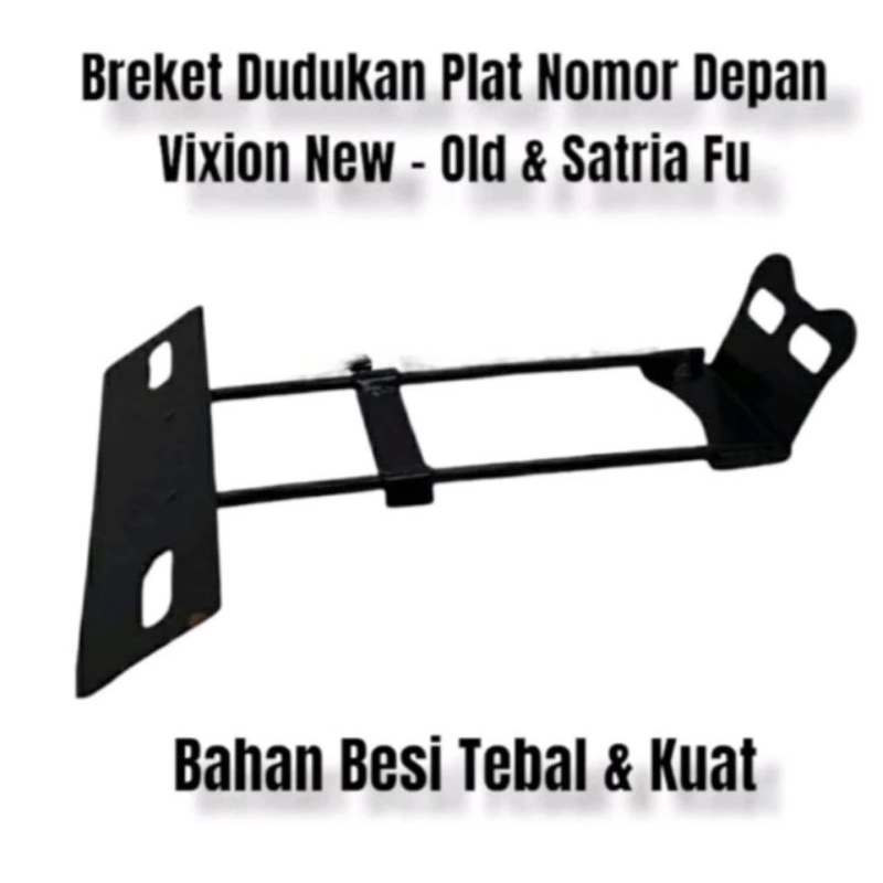 dudukan plat nomor yamaha vixion new old satria fu besi / dudukan plat motor universal