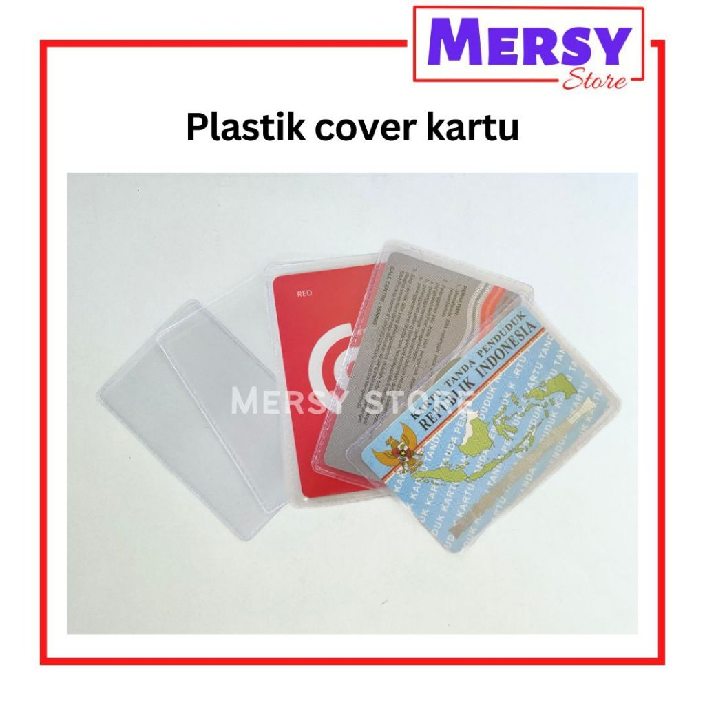 

Plastik Cover Pelindung Kartu KTP, SIM, ATM