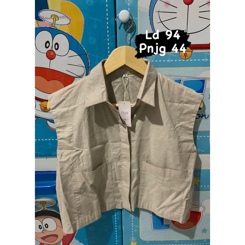 BAJU KEMEJA LENGAN PANJANG / KEMEJA CROP LENGEN PENDEK / BAJU ATASAN WANITA / BAJU TRIFT / BAJU ATAS